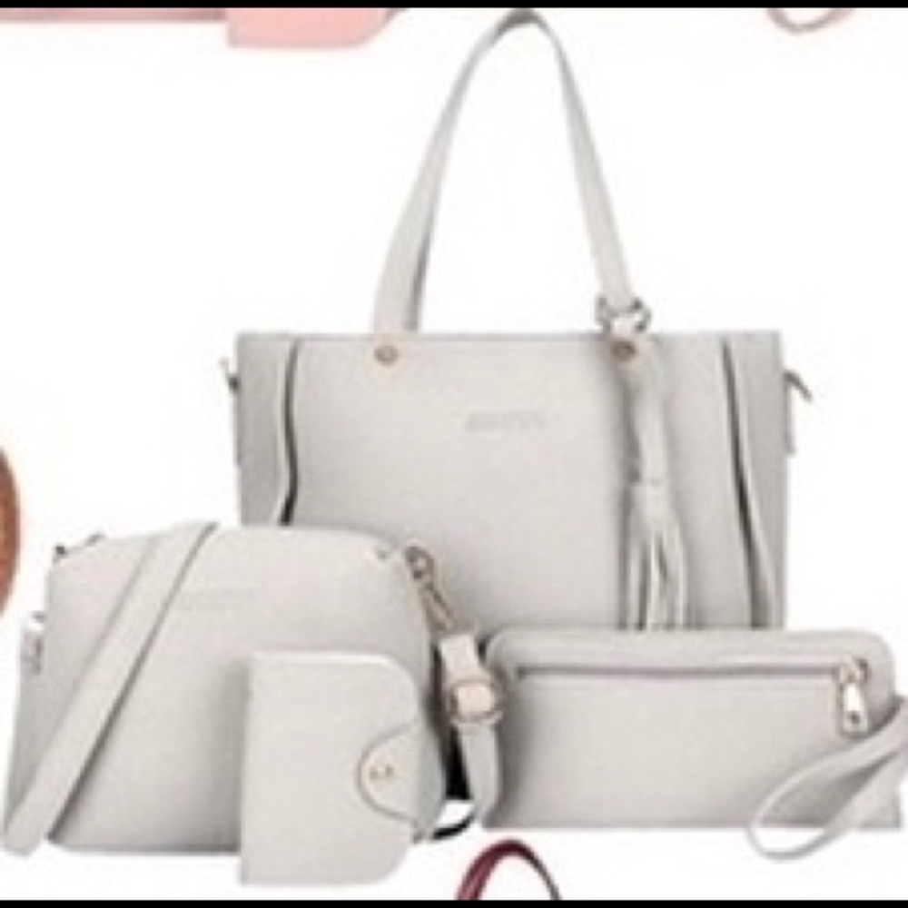 4 piece handbag, crossbody, wristlet & card holder - Picture 1 of 10